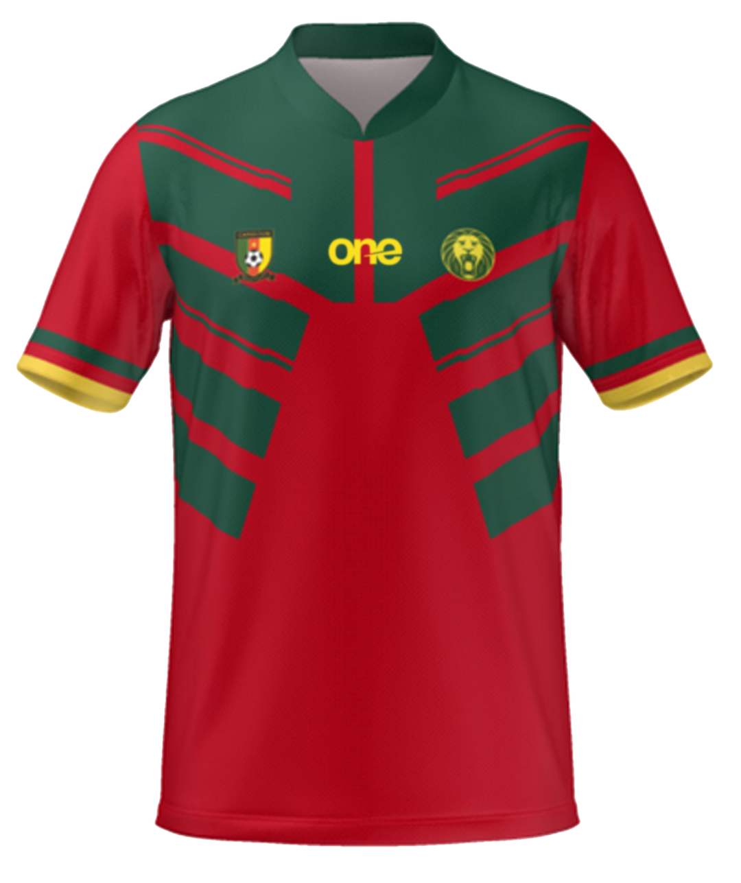 Official Cameroon FECAFOOT Red Fan Wear Jersey