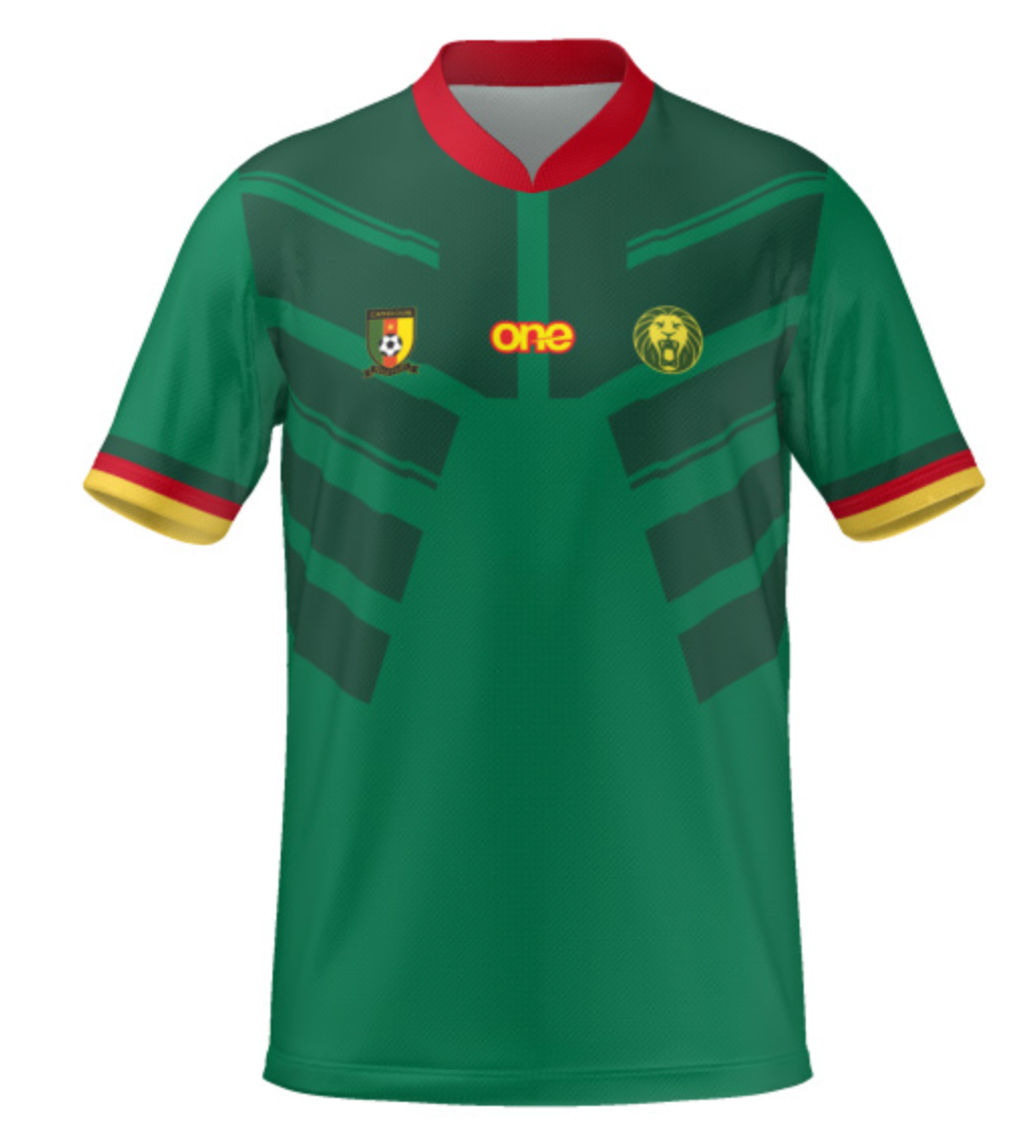 Customizable Official Cameroon FECAFOOT Green Pro Jersey