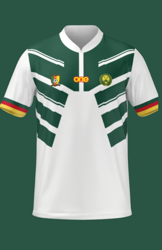 Maillot d'entrainement Lions indomptables – One All Sports – Blanc